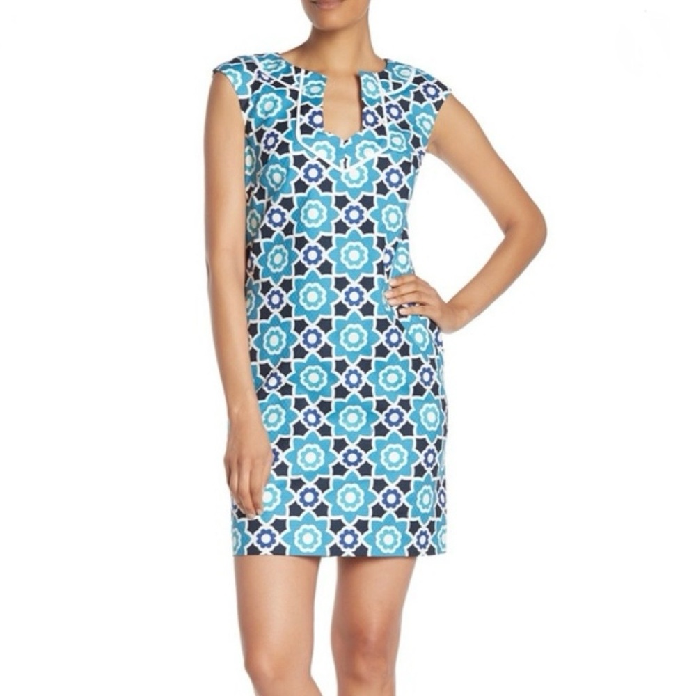 NWT *TRINA TURK* Shift Dress … *MOROCCAN TRELLIS* … Size: 6